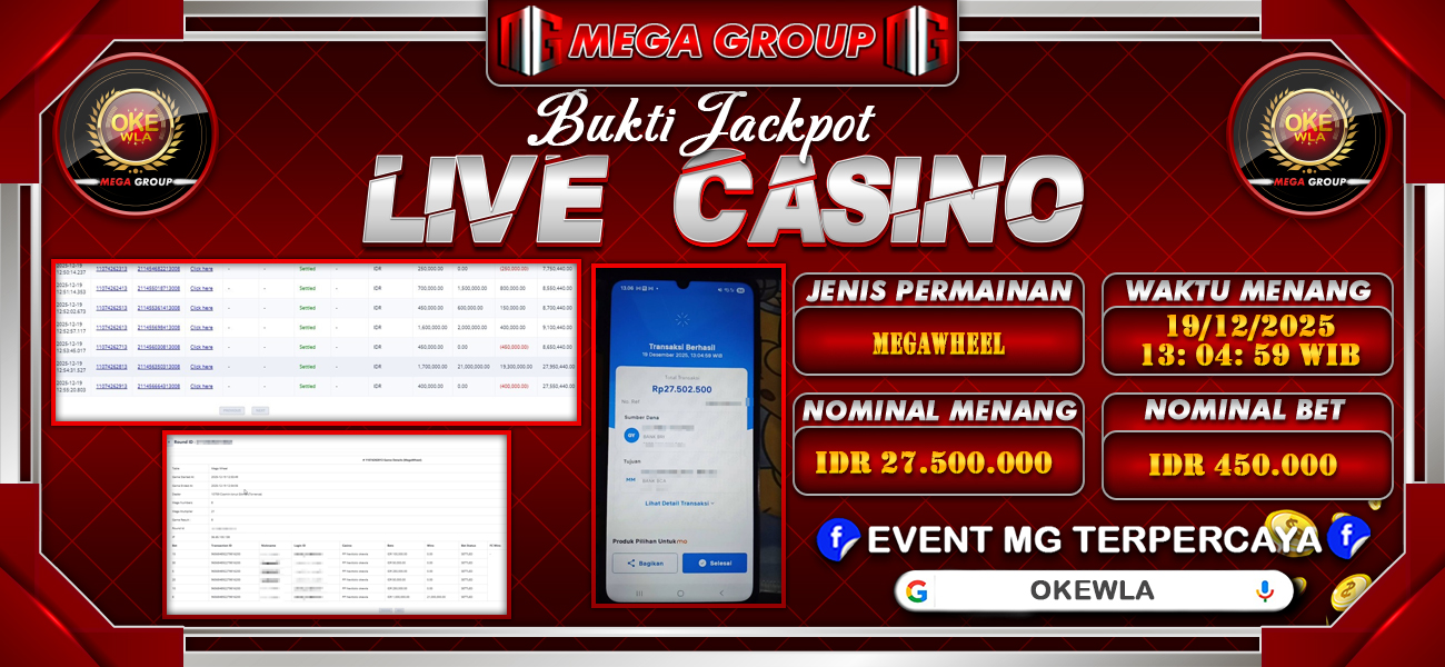 Bukti JP situs Okewla hari Jumat, 19 Desember 2025